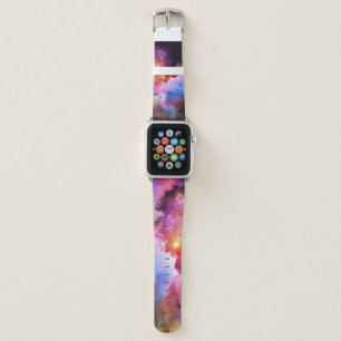 SlipperyJoe's cloud artwork abstract vibrant surre Apple Watch Band