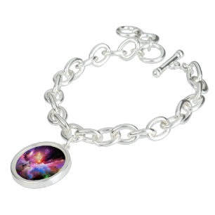 SlipperyJoe's cloud artwork abstract vibrant surre Bracelet