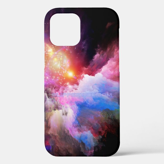 SlipperyJoe's cloud artwork abstract vibrant surre Case-Mate iPhone Case (Back)