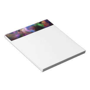 SlipperyJoe's cloud artwork abstract vibrant surre Notepad