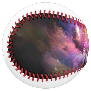 SlipperyJoe's cloud artwork abstract vibrant surre Softball