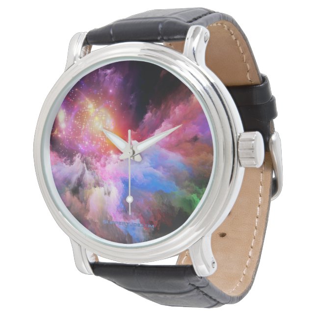 SlipperyJoe's cloud artwork abstract vibrant surre Watch (Angled)