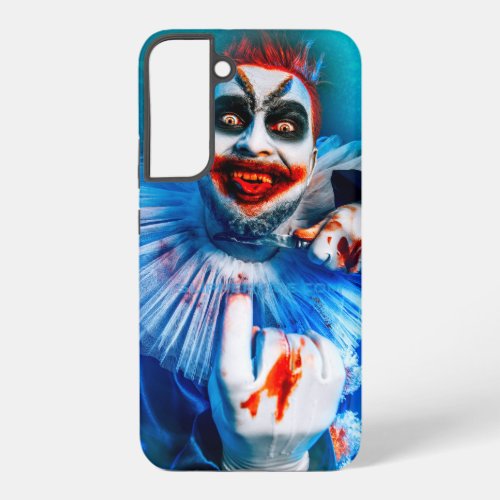 SlipperyJoes clown outfit Happy Halloween blood k Samsung Galaxy S22 Case