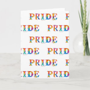 SlipperyJoe's colorful creative Pride-themed text- Card