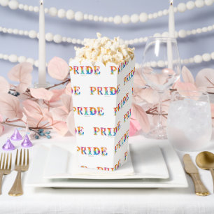 SlipperyJoe's colorful creative Pride-themed text- Favor Boxes