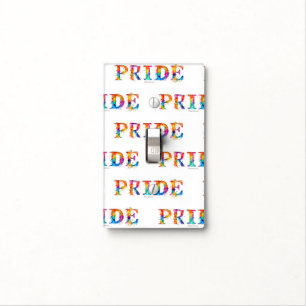 SlipperyJoe's colorful creative Pride-themed text- Light Switch Cover
