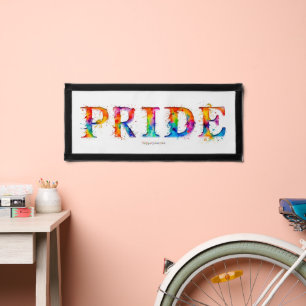SlipperyJoe's colorful creative Pride-themed text- Pennant