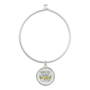 SlipperyJoe's corn stalks follow someone crazy fan Bangle Bracelet