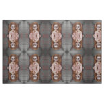 SlipperyJoe's creepy doll pale face creepy blood d Fabric
