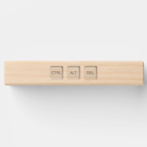 SlipperyJoe's CTRL ALT DEL buttons three white com Topple Tower