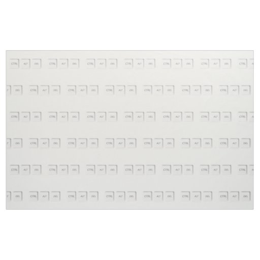 SlipperyJoe's CTRL ALT DEL computer keyboard butto Fabric