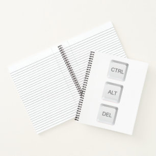 SlipperyJoe's CTRL ALT DEL computer keyboard butto Notebook