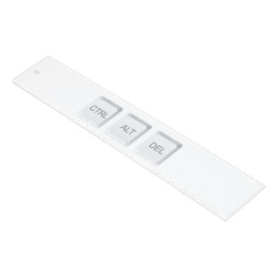 SlipperyJoe's CTRL ALT DEL computer keyboard butto Ruler