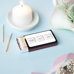 SlipperyJoe's CTRL ALT DEL keyboard buttons geek h Matchboxes