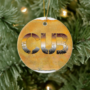 SlipperyJoe's cub bear culturally rooted LGBTQIA a Ceramic Ornament