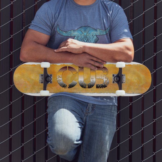 SlipperyJoe's cub bear culturally rooted LGBTQIA a Skateboard (Outdoor 3)