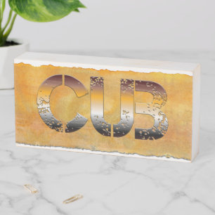 SlipperyJoe's cub bear culturally rooted LGBTQIA a Wooden Box Sign