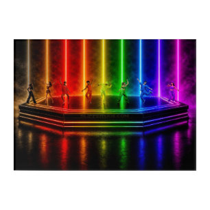 SlipperyJoe's dance performance celebrating Pride  Acrylic Print