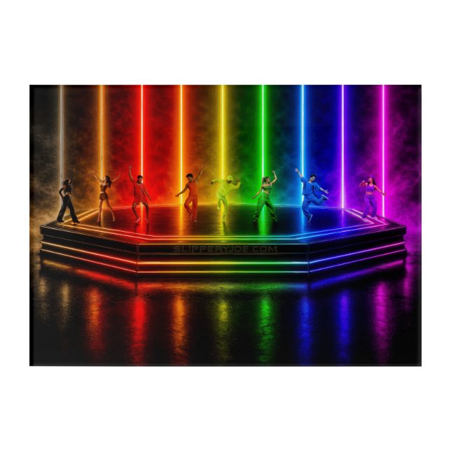 SlipperyJoe's dance performance celebrating Pride  Acrylic Print (Front)