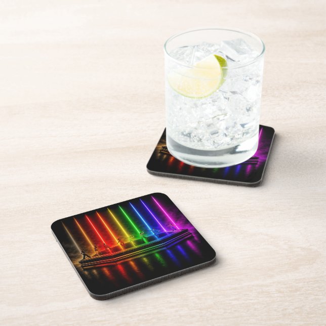 SlipperyJoe's dance performance celebrating Pride  Beverage Coaster (Right Side)