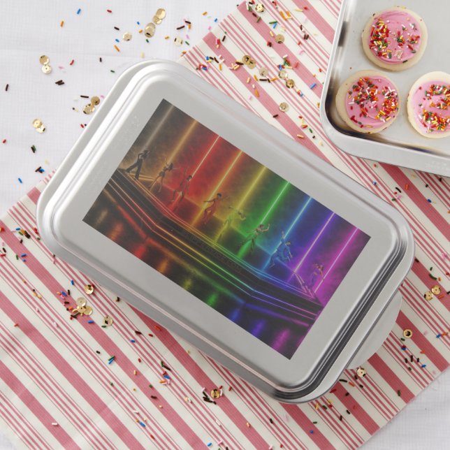 SlipperyJoe's dance performance celebrating Pride  Cake Pan (In Situ)