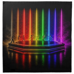 SlipperyJoe's dance performance celebrating Pride  Cloth Napkin