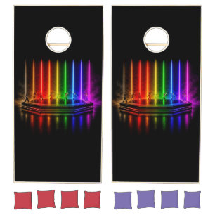 SlipperyJoe's dance performance celebrating Pride Cornhole Set