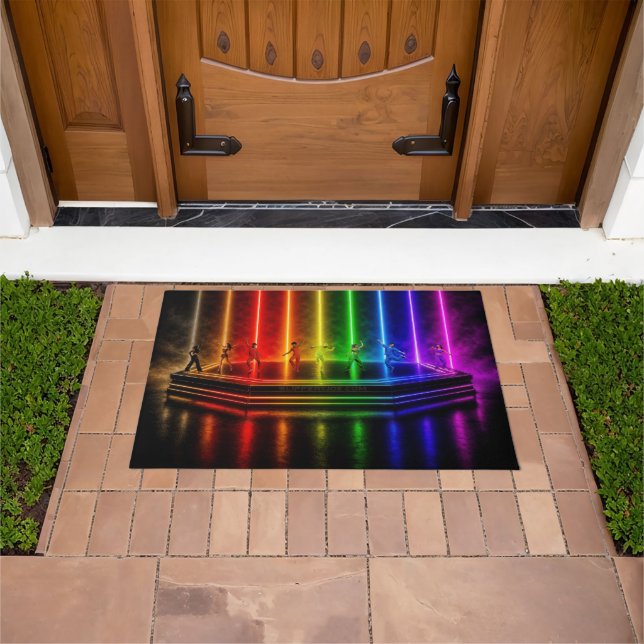 SlipperyJoe's dance performance celebrating Pride  Doormat (Outdoor)