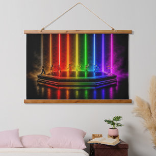 SlipperyJoe's dance performance celebrating Pride  Hanging Tapestry