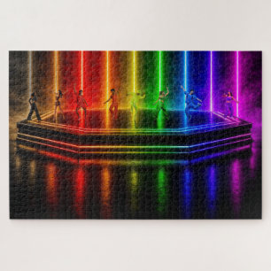 SlipperyJoe's dance performance celebrating Pride Jigsaw Puzzle