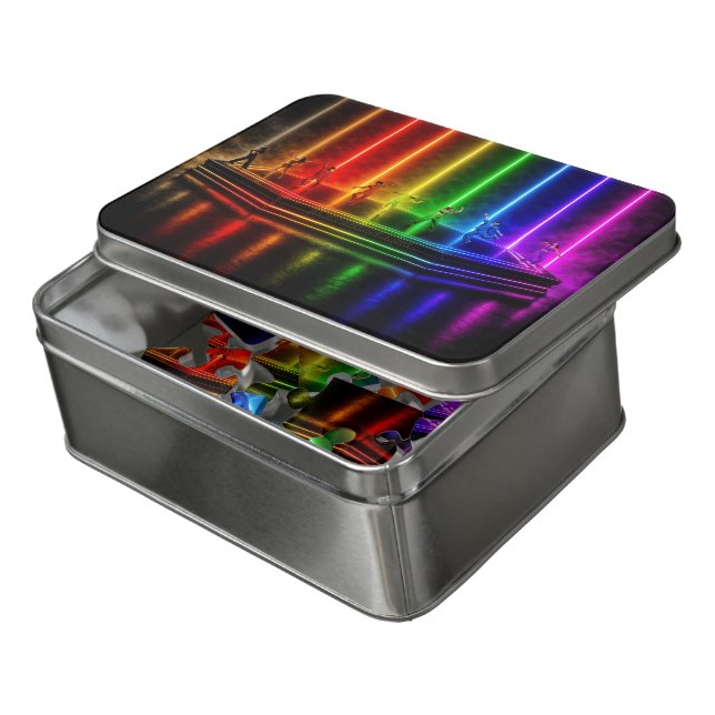 SlipperyJoe's dance performance celebrating Pride  Jigsaw Puzzle (Lid Open)