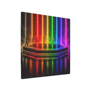 SlipperyJoe's dance performance celebrating Pride Metal Print