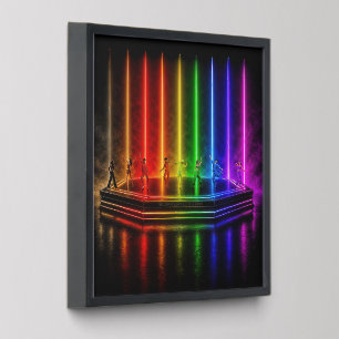 SlipperyJoe's dance performance celebrating Pride Peel And Stick Photo Tile