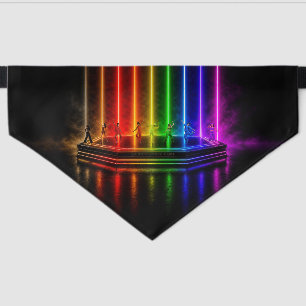 SlipperyJoe's dance performance celebrating Pride  Pet Bandana Collar