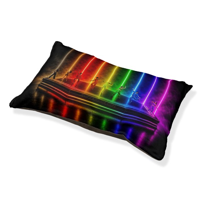 SlipperyJoe's dance performance celebrating Pride  Pet Bed (Angled)