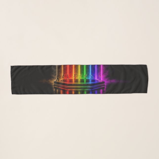 SlipperyJoe's dance performance celebrating Pride  Scarf (Front (Horizontal))