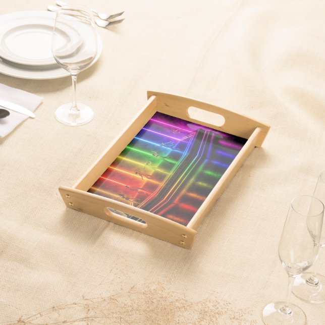 SlipperyJoe's dance performance celebrating Pride  Serving Tray (Front)