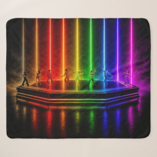 SlipperyJoe's dance performance celebrating Pride  Sherpa Blanket