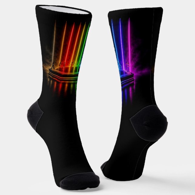 SlipperyJoe's dance performance celebrating Pride  Socks (Angled)