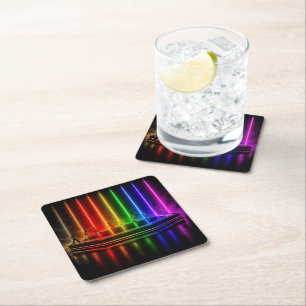 SlipperyJoe's dance performance celebrating Pride  Square Paper Coaster