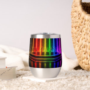 SlipperyJoe's dance performance celebrating Pride  Thermal Wine Tumbler