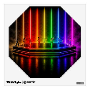 SlipperyJoe's dance performance celebrating Pride  Wall Decal
