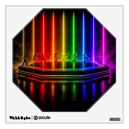 SlipperyJoe's dance performance celebrating Pride Wall Decal