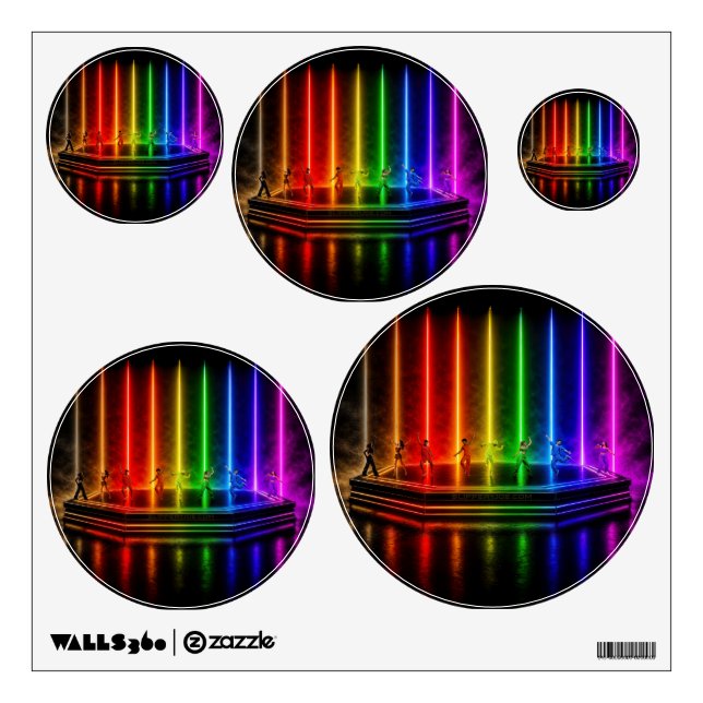 SlipperyJoe's dance performance celebrating Pride  Wall Decal (Front)
