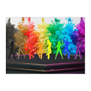 SlipperyJoe's Dancing Pride Shadows gay gifts art