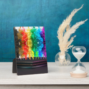 SlipperyJoe's  Dancing Pride Shadows gay gifts art Plaque