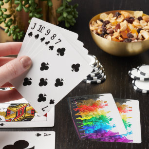 SlipperyJoe's  Dancing Pride Shadows gay gifts art Poker Cards