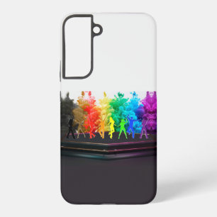 SlipperyJoe's  Dancing Pride Shadows gay gifts art Samsung Galaxy S22+ Case