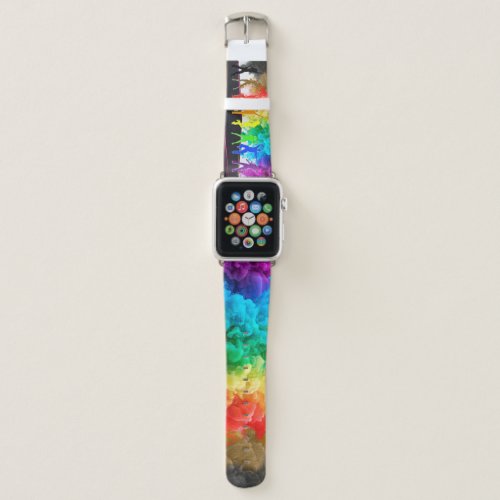SlipperyJoes Dancing Pride Shadows gay gifts arti Apple Watch Band