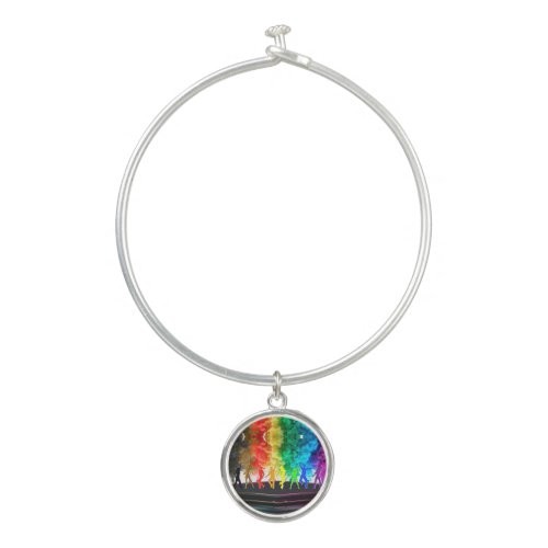 SlipperyJoes Dancing Pride Shadows gay gifts arti Bangle Bracelet